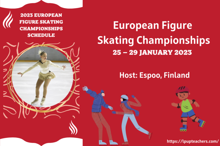 2023 European Figure Skating Championships Schedule With Events, Time